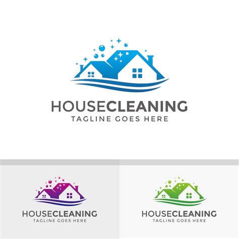 House cleaning service logo design | Premium Vector