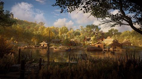 Assassin's Creed Valhalla Shares Image of Idyllic English Settlement - Push Square