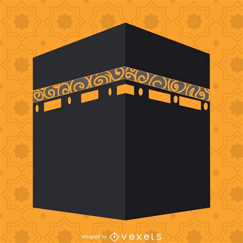 Flat Kaaba Illustration Vector Download