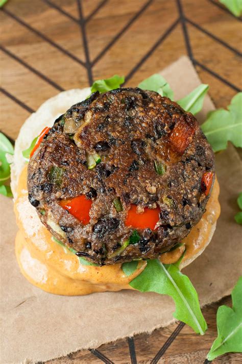 Black Bean Veggie Burgers with Chipotle Honey Mustard