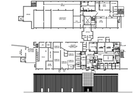 Top view layout plan of factory - Cadbull