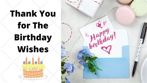 Thank You For The Birthday Wishes - The Thank You Notes Blog