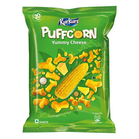 Kurkure Namkeen - Puffcorn (Yummy Cheese) Pouch, 55 g : Amazon.in: Grocery & Gourmet Foods