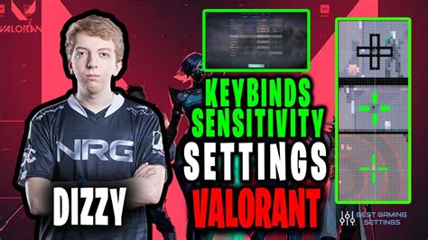 dizzy Valorant Settings Sensitivity Keybinds Crosshair and Setup Updated 2021 - YouTube