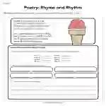 Poetry Rhyme and Rhythm Worksheet by Teach Simple