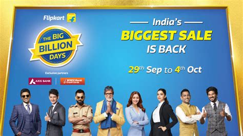 Flipkart Big Billion Days Sale 2019 scheduled from September 29 to ...