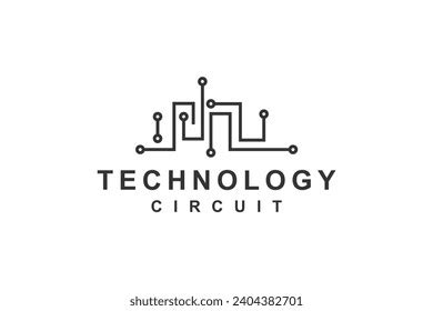 Circuit Modern Motherboard Logo Design Technology Stock Vector (Royalty Free) 2404382701 ...