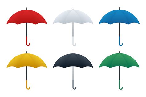 Umbrella icons color variations 662277 Vector Art at Vecteezy