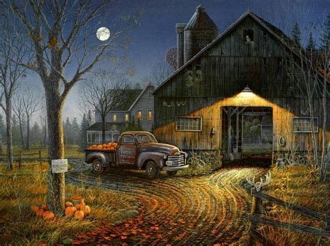 Image result for vintage truck paintings | Barn art, Barn painting, Farm art