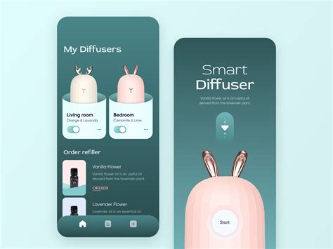 Smart Diffuser // Mobile App by BL/S® on Dribbble