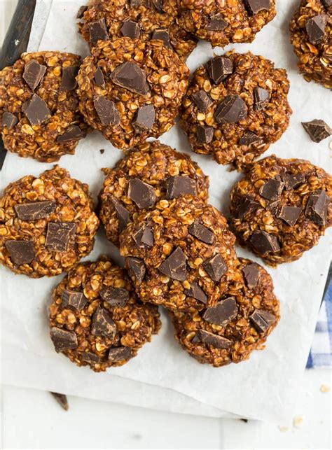 Healthy No Bake Cookies {with Peanut Butter!} - WellPlated.com