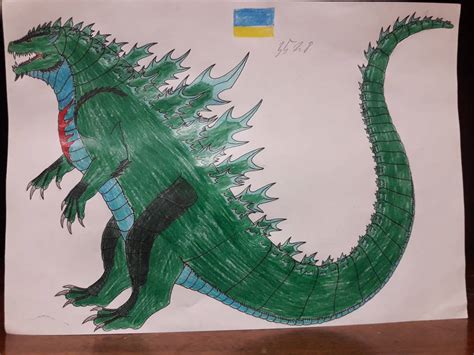 Godzilla (another fan art) by Ukr-carricatures99 on DeviantArt