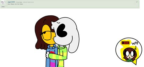 Ask Frisk x Asriel 8 Kiss for save Chara by AskKassandraGF on DeviantArt