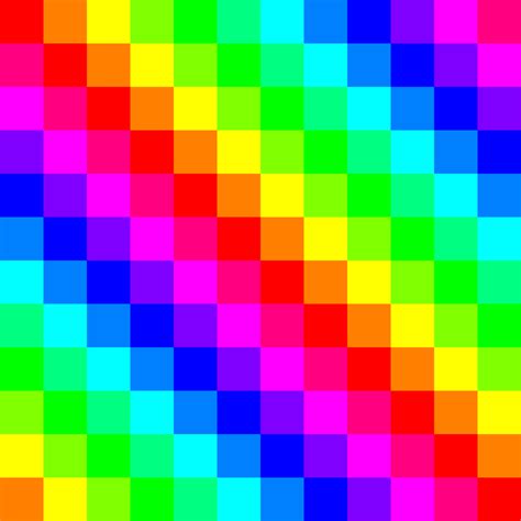 12x12 squares rainbow by 10binary on DeviantArt