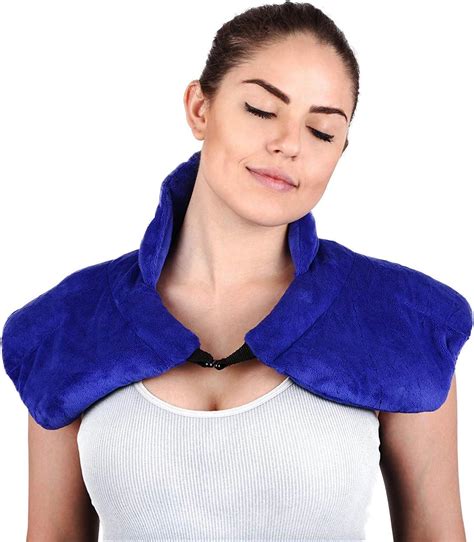 Large Microwavable Heating Pad for Neck and Shoulders - 5 Lb. Heavy ...