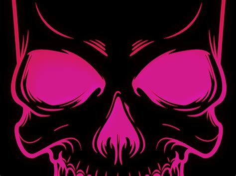 Pink Skull Wallpaper - WallpaperSafari