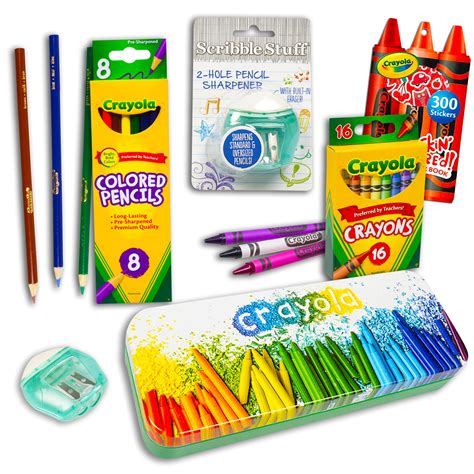 Buy Crayola Coloring Set for Kids Ages 4-8 ~ Crayola Colored Pencils And Crayons Art Kit Bundle ...