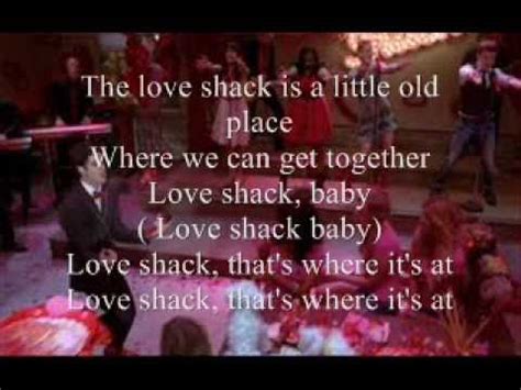 Love Shack Glee Lyrics - YouTube