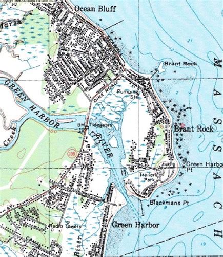 Marshfield, Massachusetts - Do You Remember When?: 20th Century Map of Brant Rock