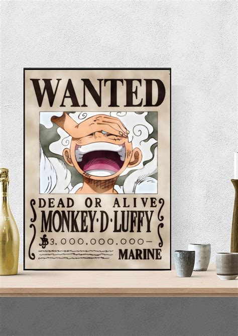 Luffy Gear 5 Wanted Poster Manga