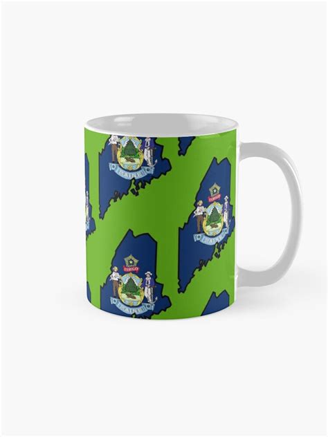 "U.S. STATE FLAGS/OUTLINES - MAINE" Coffee Mug for Sale by WOOFANG | Redbubble