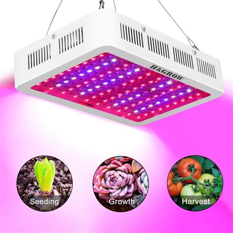 Amazon.com : H&Grow 1000W LED Grow Light 3 Chips/Full Spectrum Grow ...