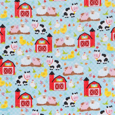 Farm Animals Flannel Fabric | Hobby Lobby | 1749555