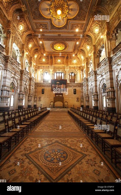 Interior in royal palace of Shahu Maharaj ; Kolhapur ; Maharashtra ; India Stock Photo - Alamy