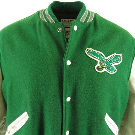 Vintage 80s Philadelphia Eagles Varsity Jacket Mens 46 DeLong NFL | The ...