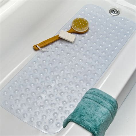 Zimtown Bath Tub Clear Bath Mat Non Slip Safety Anti Skid Shower ...