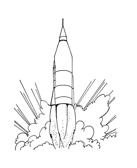 Free Printable Rocket Ship Coloring Pages For Kids