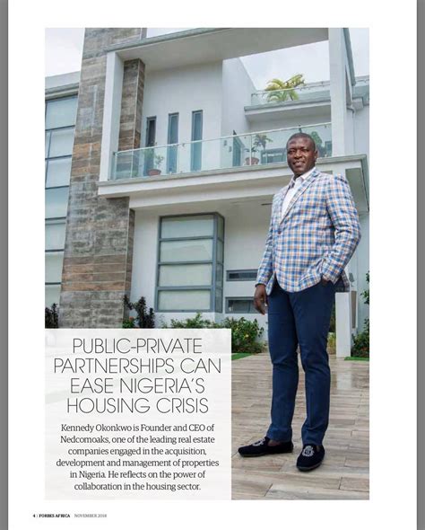 Forbes Africa Covers Kennedy Okonkwo on the Real Estate Supplement ...