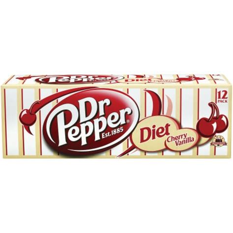 Dr Pepper Diet Cherry Vanilla Soda Cans, 12 pk / 12 fl oz - QFC