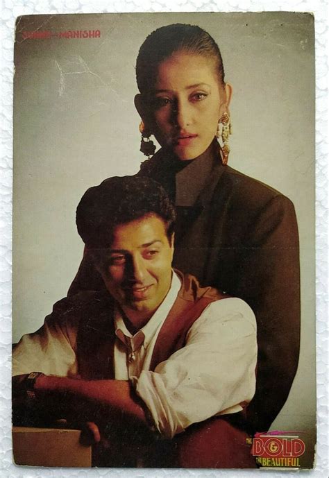 Sunny Deol Manisha koirala | Vintage bollywood, 90s bollywood, Indian man