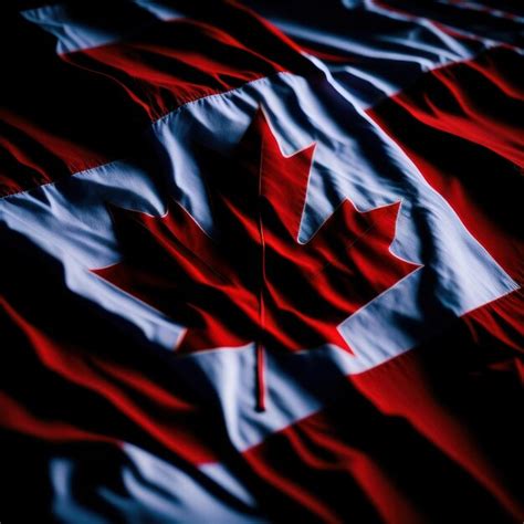 Premium AI Image | A red and white flag with the word canada on it