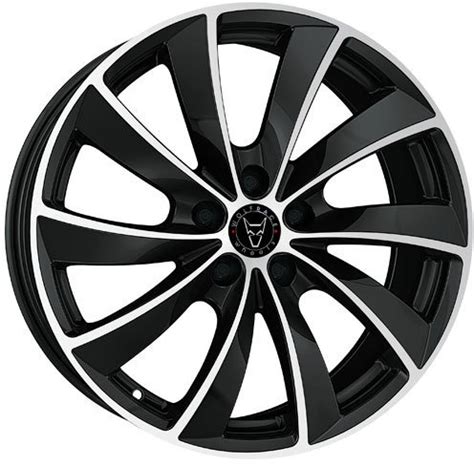 Wolfrace Eurosport Lugano Gloss Black / Polished Alloy Wheel - Wolfrace ...