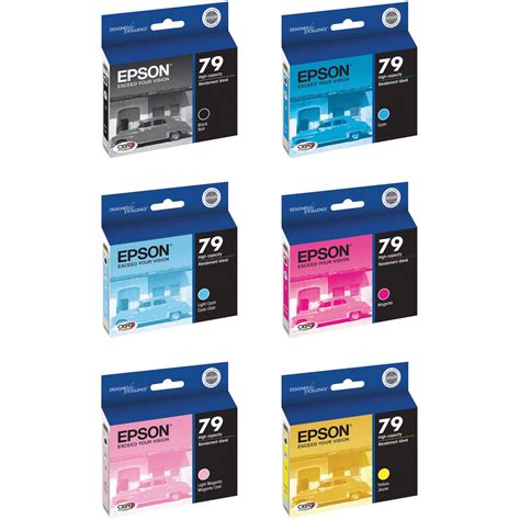 Epson 79 Ink Six Cartridge Set for Stylus 1400 & Artisan 1430