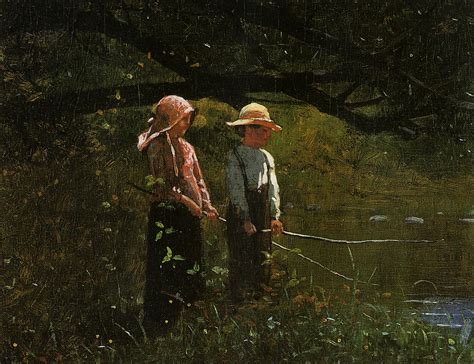 Fishing 1879 Painting | Homer Winslow Oil Paintings