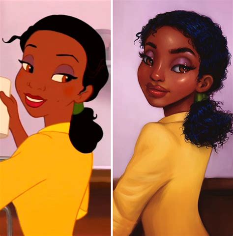 This Artist Turns Disney Animals Into Humans Using Her Own Unique Style | Bored Panda