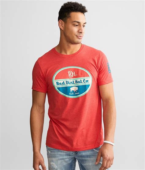 Red Dirt Hat Co. Vintage T-Shirt - Men's T-Shirts in Heather Red | Buckle