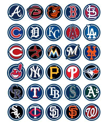 2012 MLB Team Logos - BaseballMLB