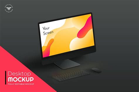 20+ Desktop Computer Mockup Templates | Design Shack