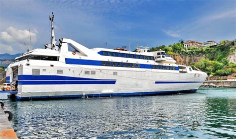 Ferry Boat stock image. Image of deck, capri, water, port - 83551379