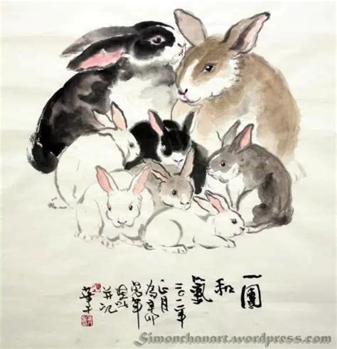 artist: Simon Chan | Rabbit painting, Bunny art, Rabbit art