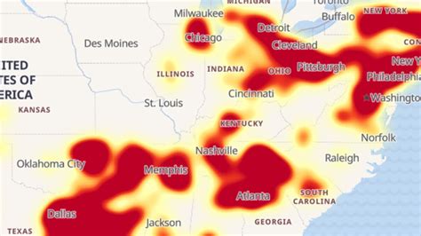 Verizon Wireless customers experiencing service outages in Ohio, across parts of the US