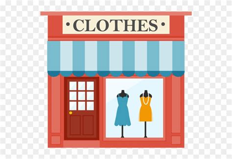 Places Clipart Restaurant Building - Clothes Shop - Free Transparent PNG Clipart Images Download