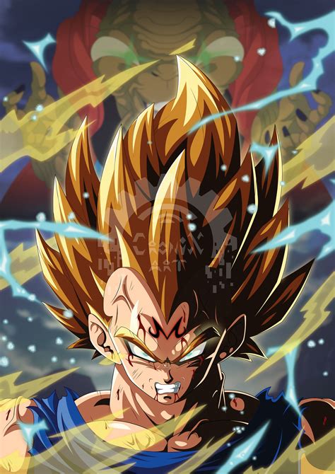 Majin Vegeta Manga cover card! From Dragon Ball Super gold box ...