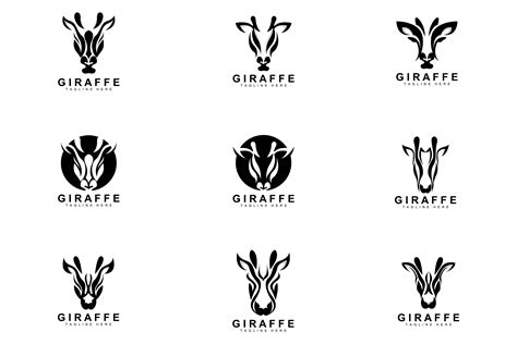 Giraffe Logo Design, Giraffe Head Vector Graphic by May Graphic · Creative Fabrica