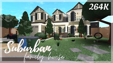 Two Story Suburban House Bloxburg