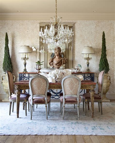 Formal Dining Traditional French Country Home Interior